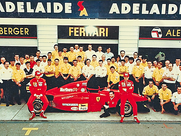 Stefano Borali nel team Ferrari F1, Adelaide Australia 1994